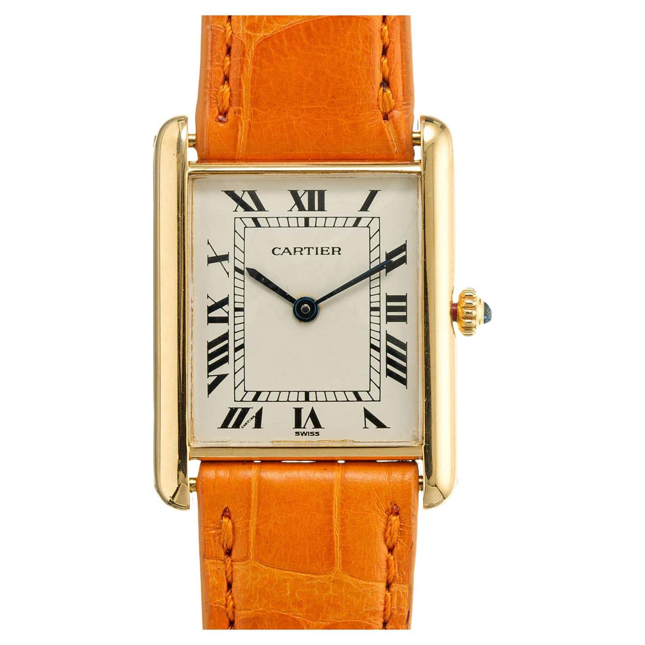 Cartier 18k gold watch price Clearance