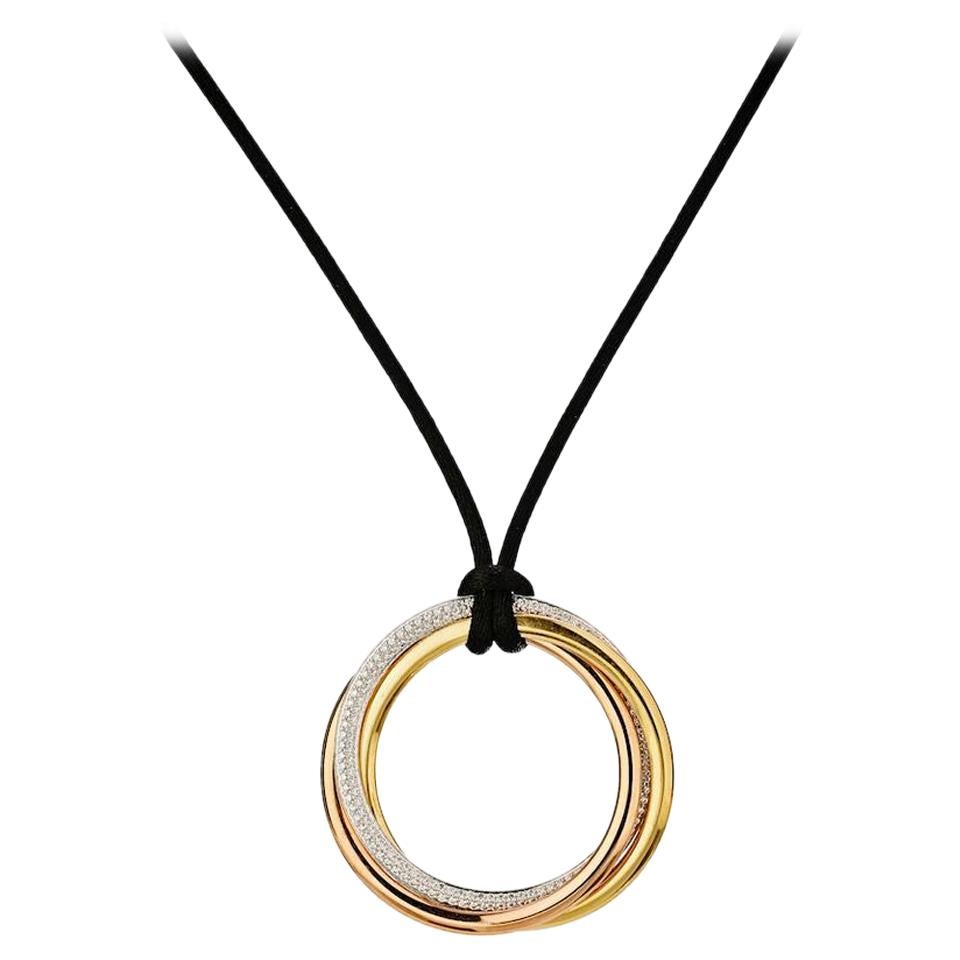 cartier interlocking rings necklace