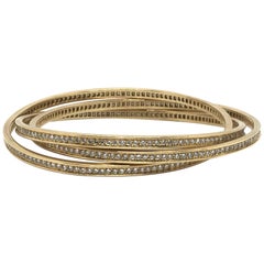 Antique Cartier 18K Gold Trinity Bracelet