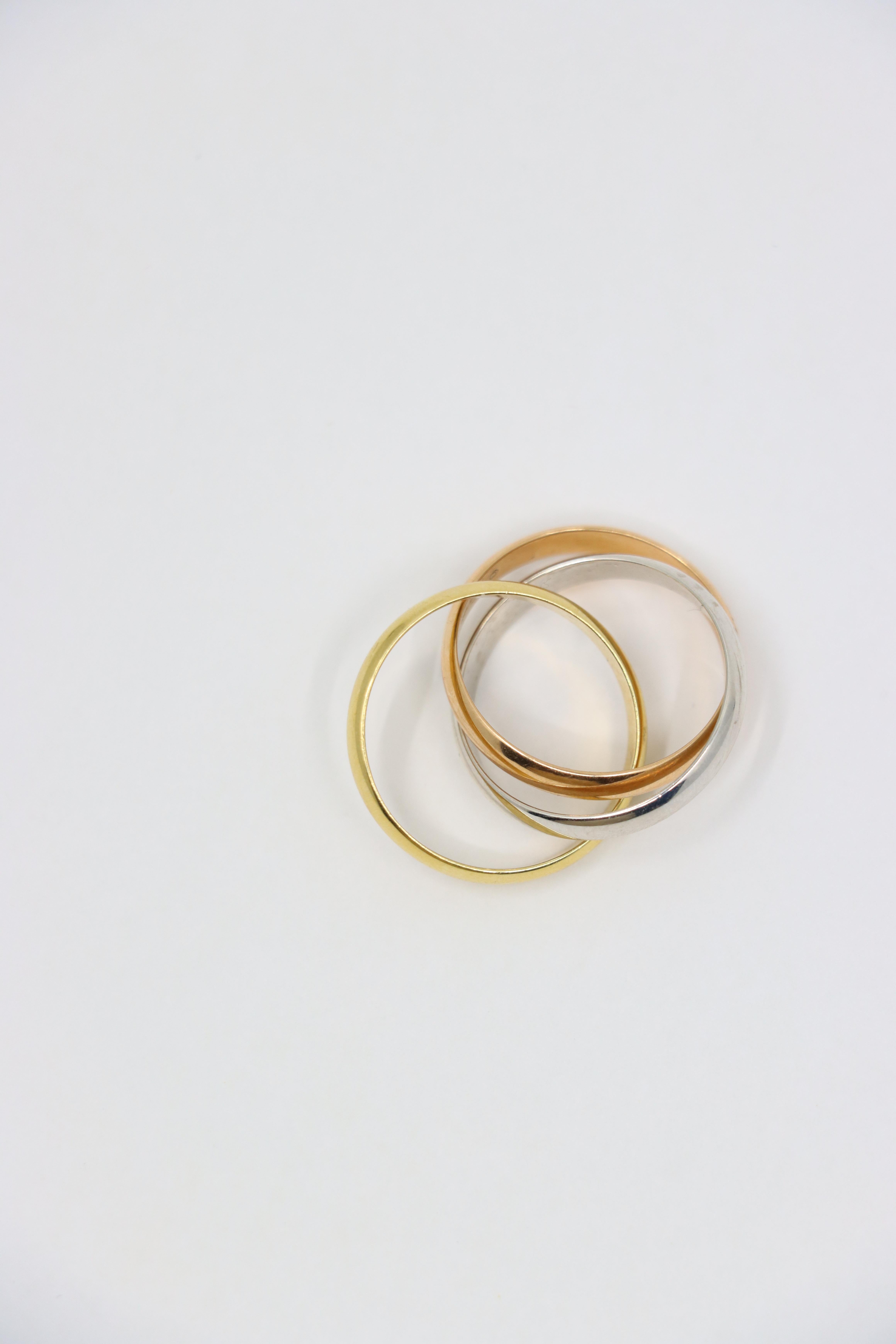 Cartier 18K Gold Trinity Ring For Sale 2