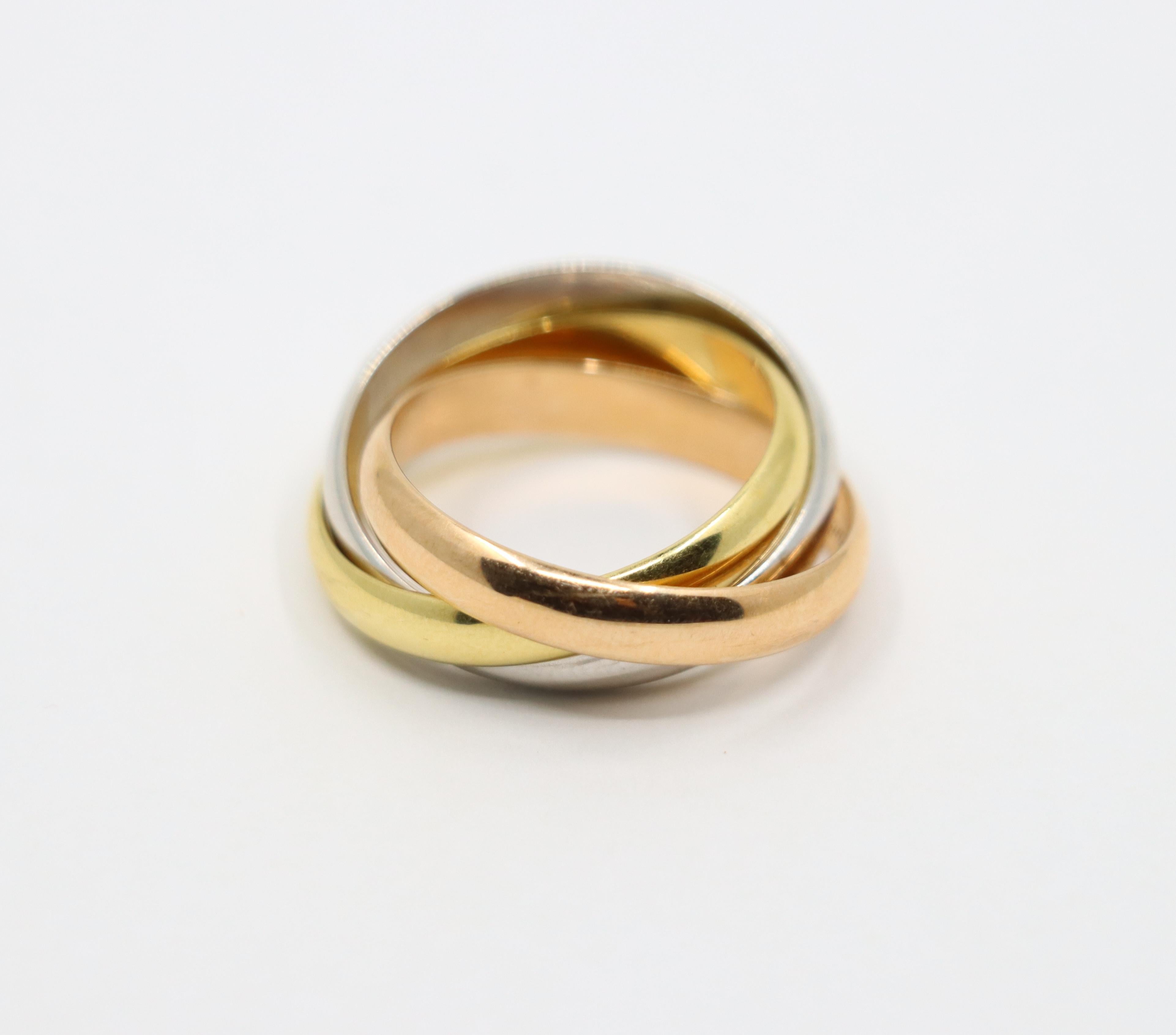 Cartier 18K Gold Trinity Ring For Sale 4