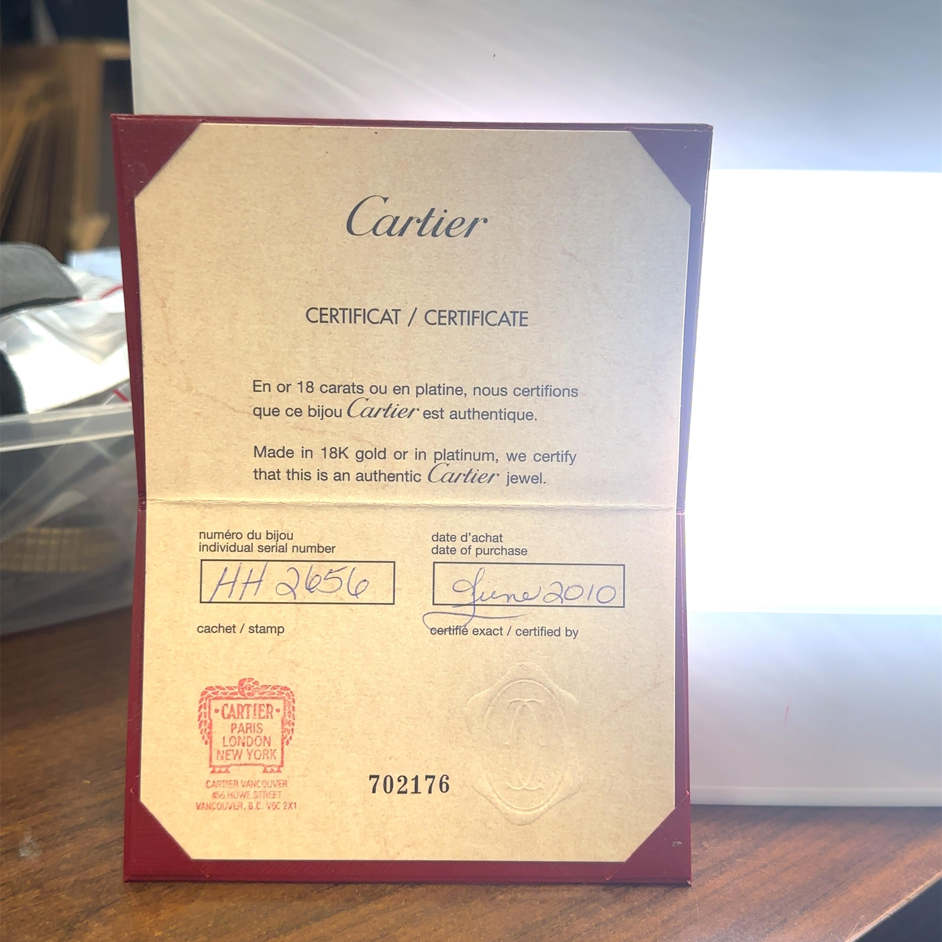 Cartier: 18 Karat Gold Trinity-Ring mit Echtheitszertifikat im Angebot 2