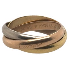 Cartier 18k Gold Trinity Ring With Certificate Of Authenticity