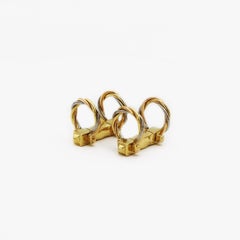 Cartier 18K Gold Trinity Stirrup Cufflinks
