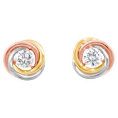 Cartier 18k Gold Trinity Studs Earrings