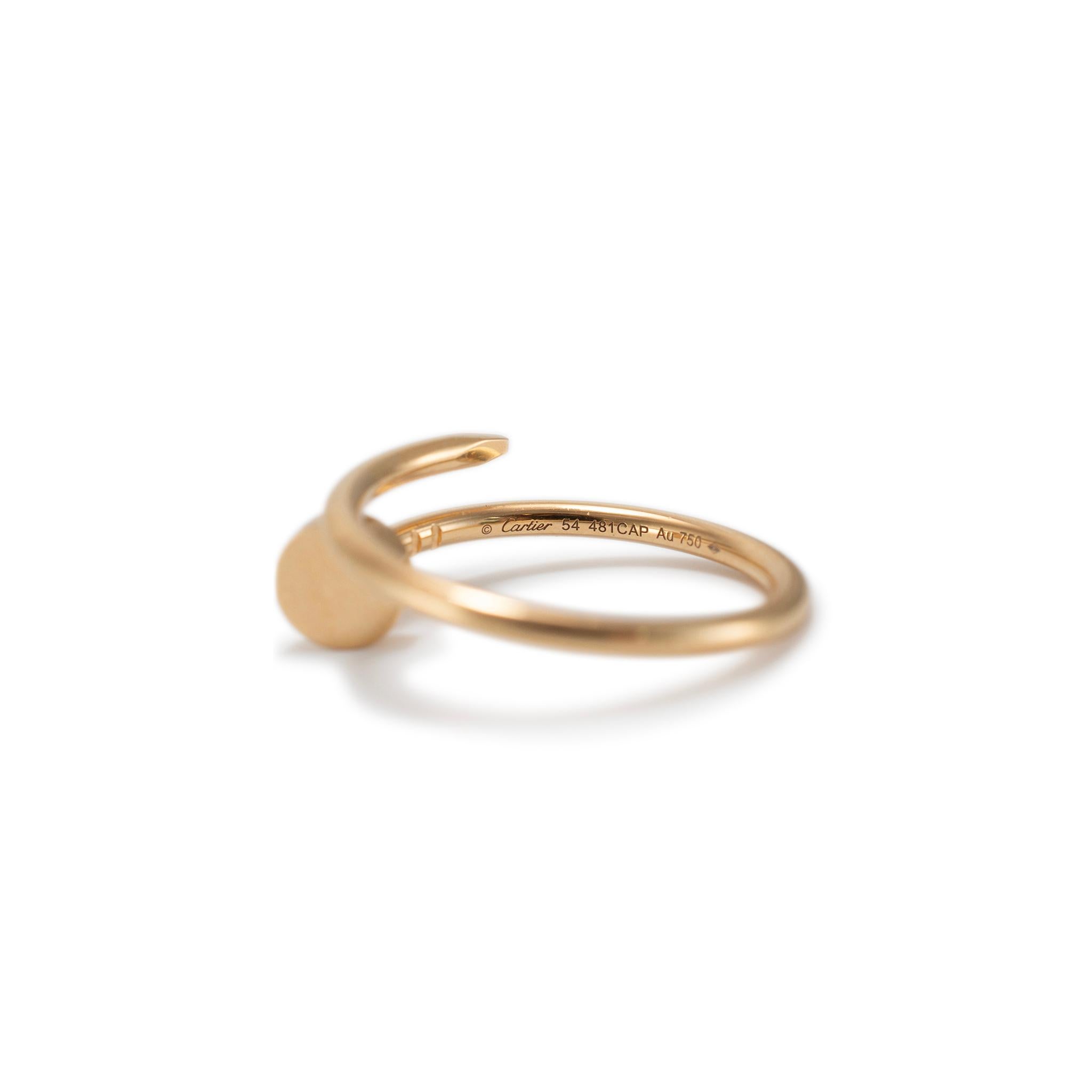Cartier 18K Juste Un Clou Ring Small Model 2