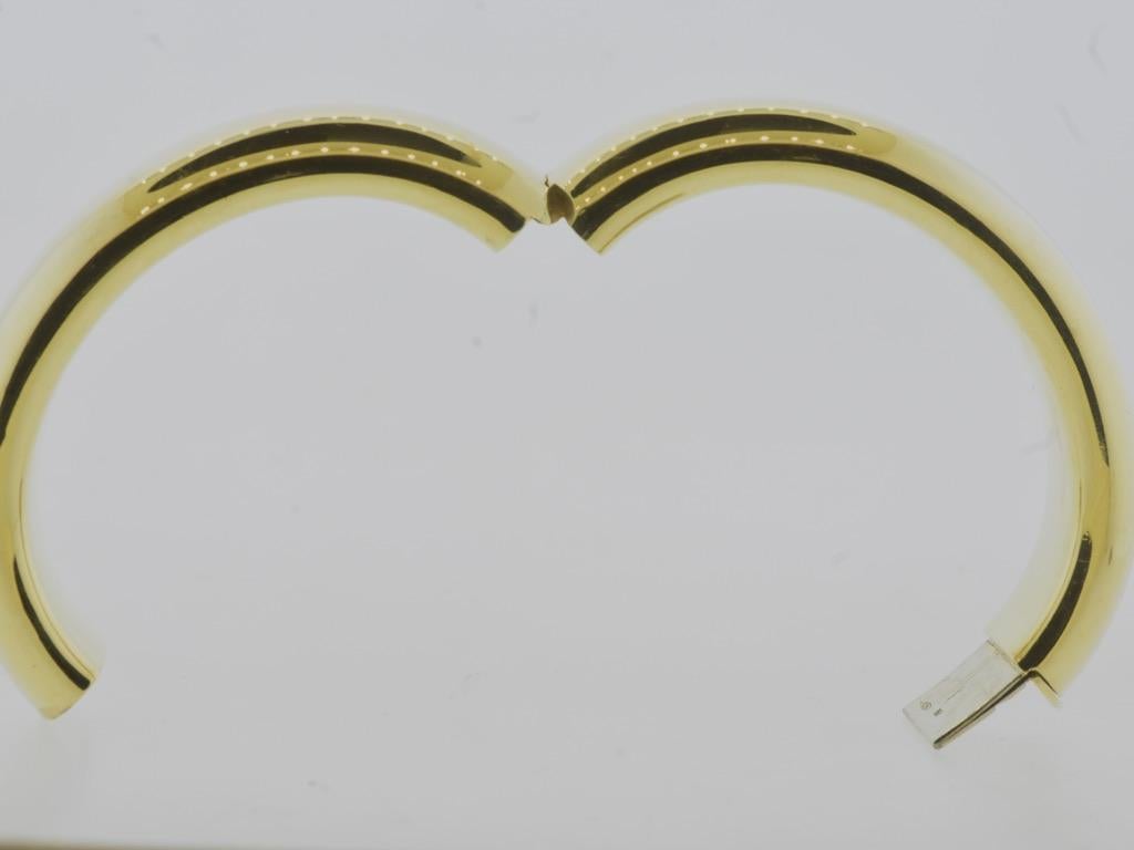 Pulsera ancha vintage Cartier 18K en venta 7