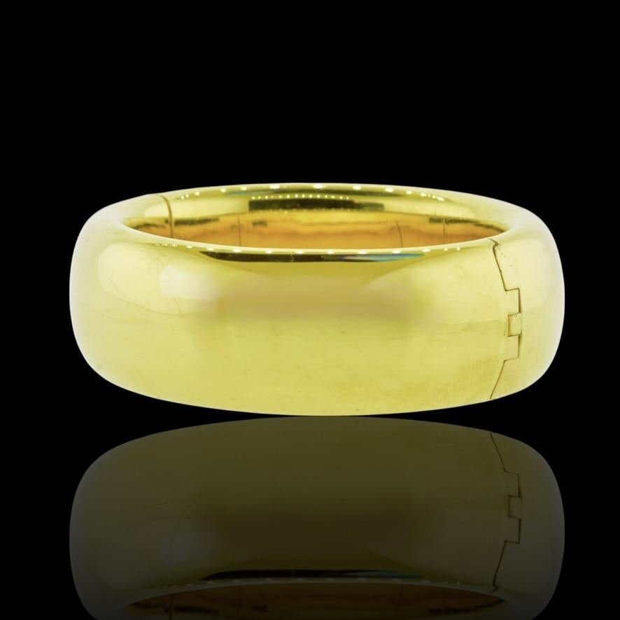 Pulsera ancha vintage Cartier 18K en venta 5