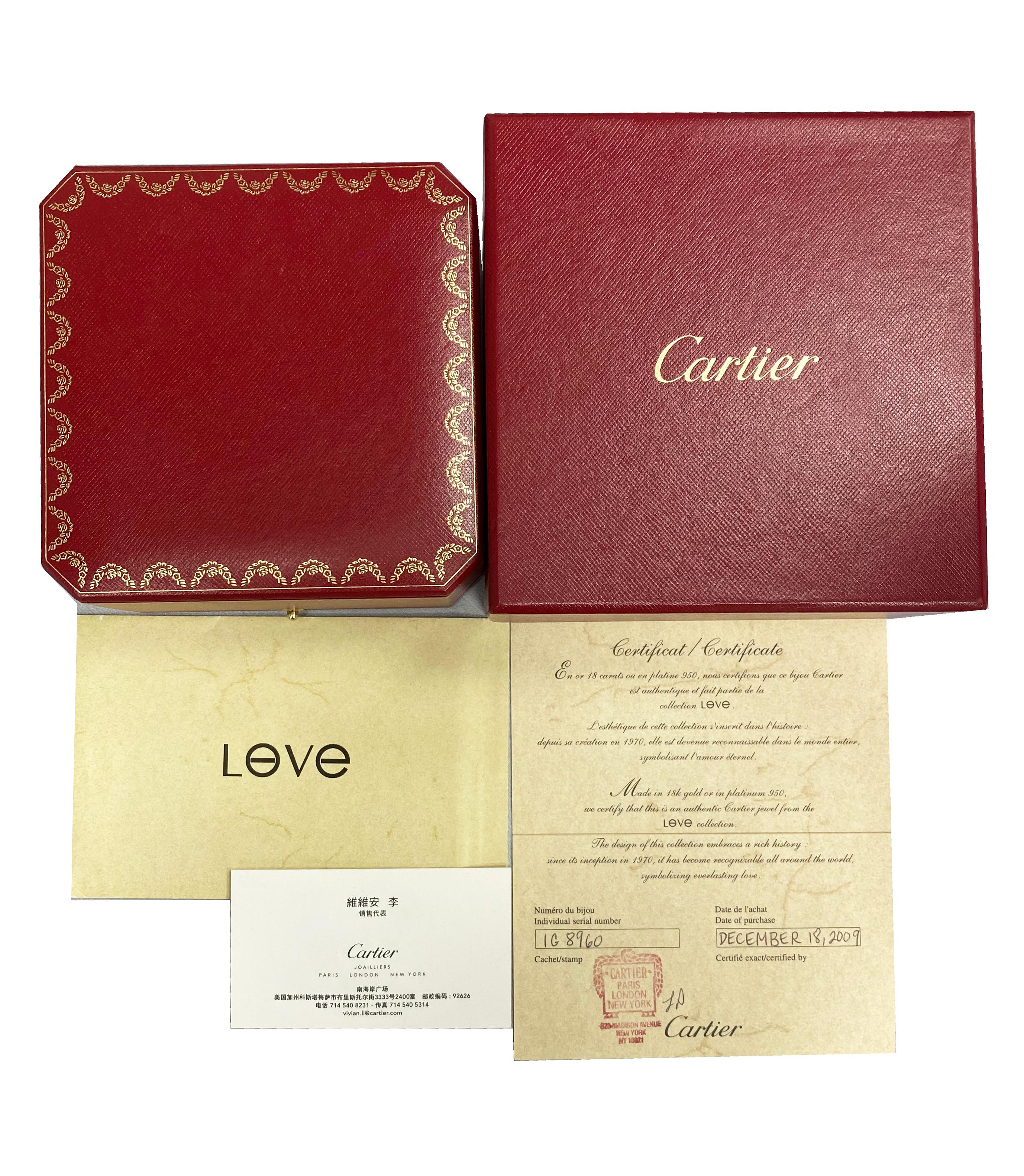 Women's Cartier 18k Love Bangle