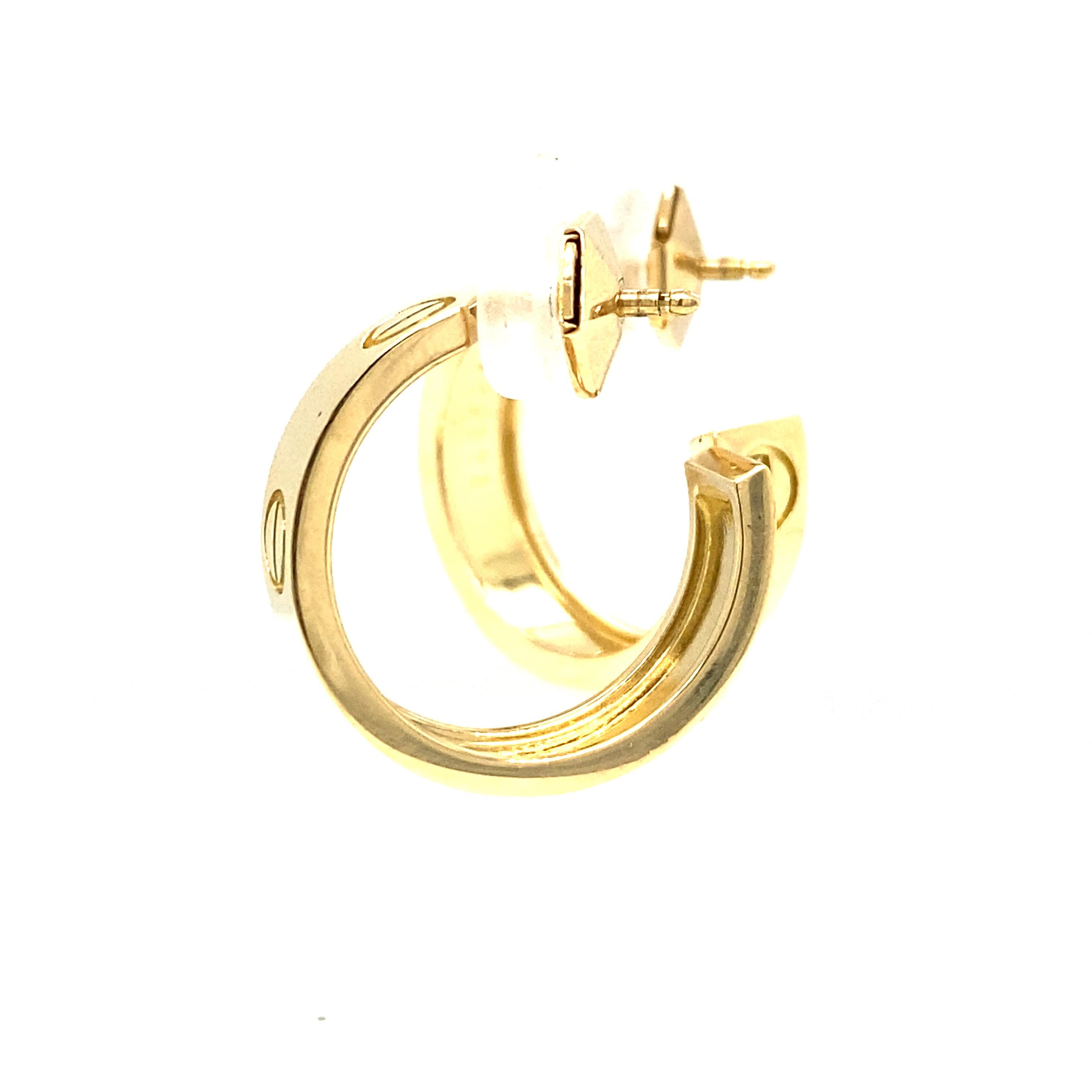 cartier love earrings