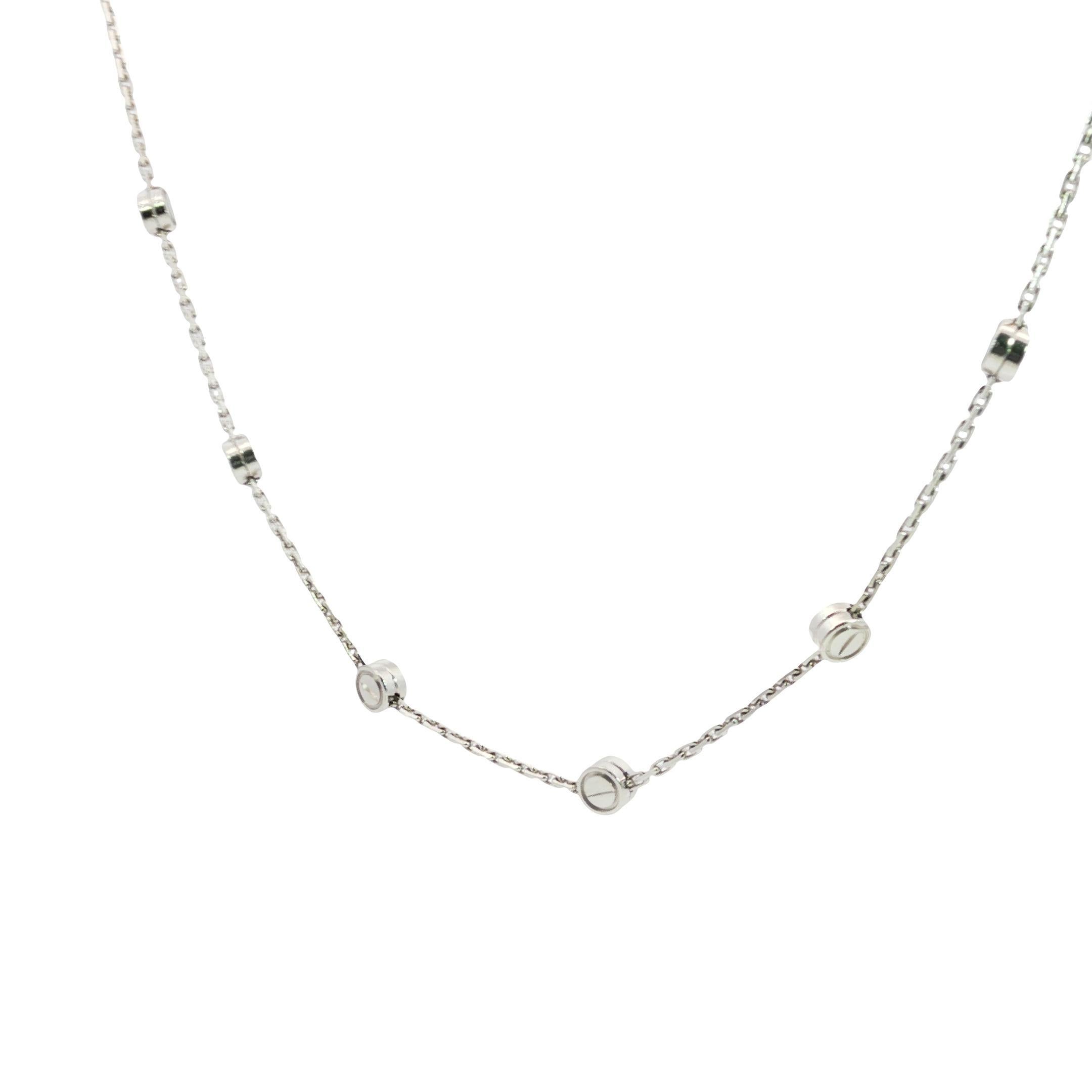 Cartier Collana Love in oro bianco 18 carati Motivo a vite 15