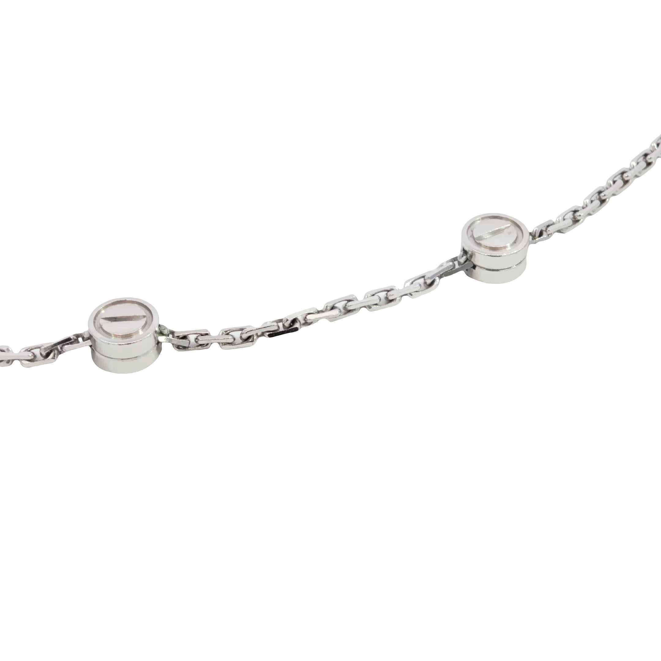 Donna Cartier Collana Love in oro bianco 18 carati Motivo a vite 15