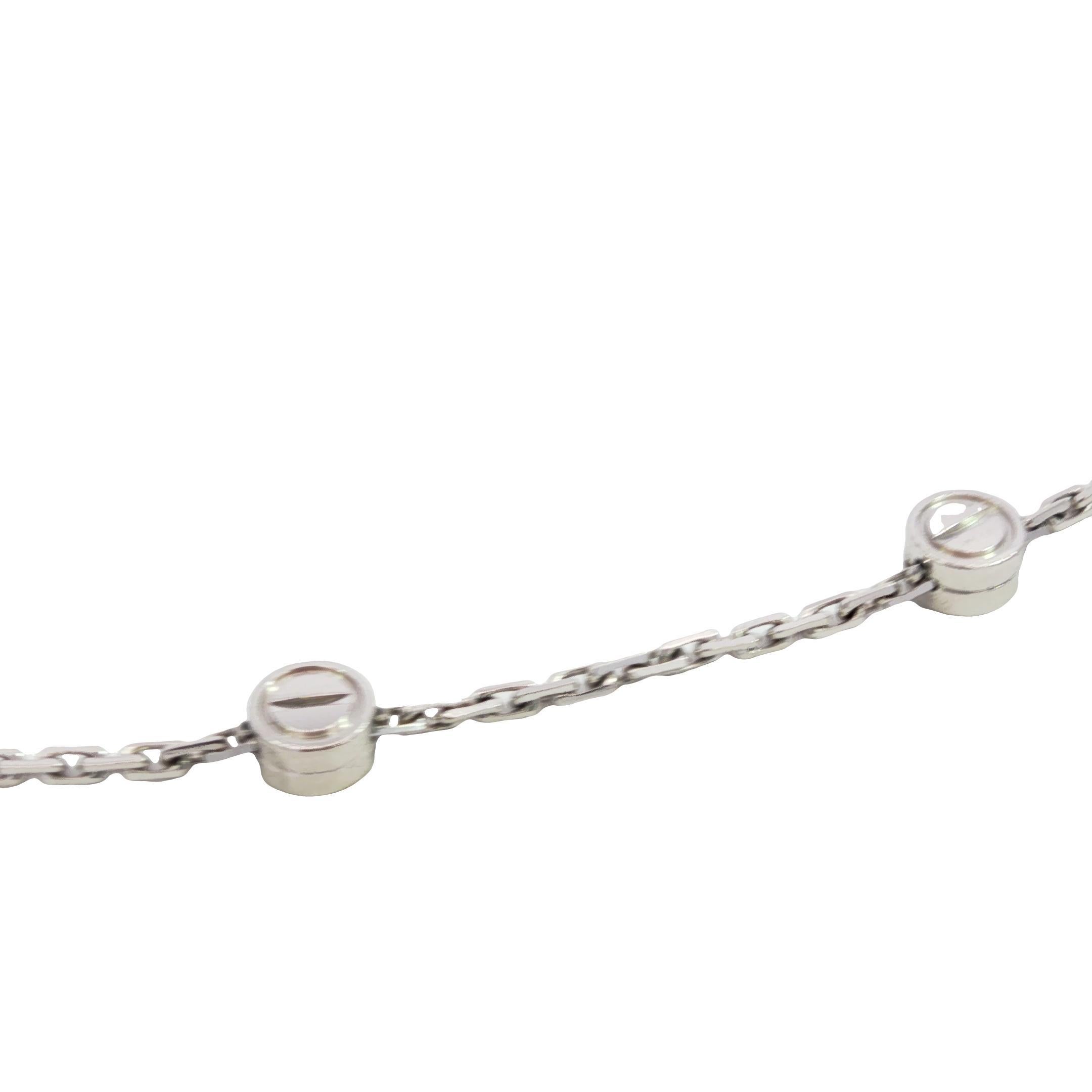 Cartier Collana Love in oro bianco 18 carati Motivo a vite 15