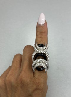 Cartier 18k Onyx Diamond Ring