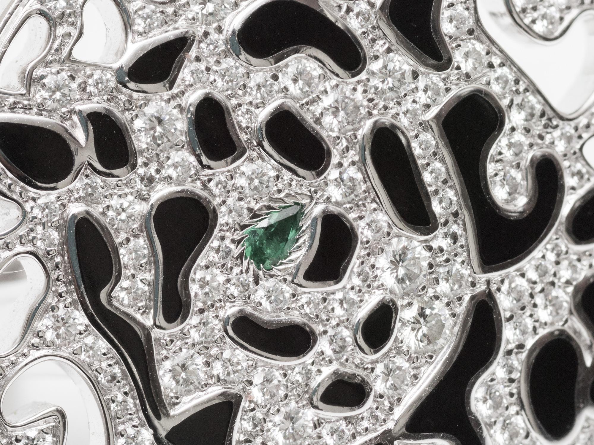 Cartier: 18 Karat Panther-Diamantring (Rundschliff) im Angebot