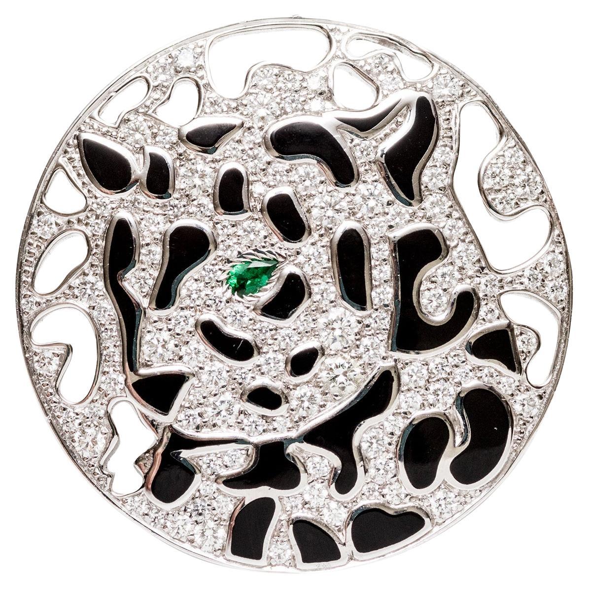 Cartier: 18 Karat Panther-Diamantring im Angebot