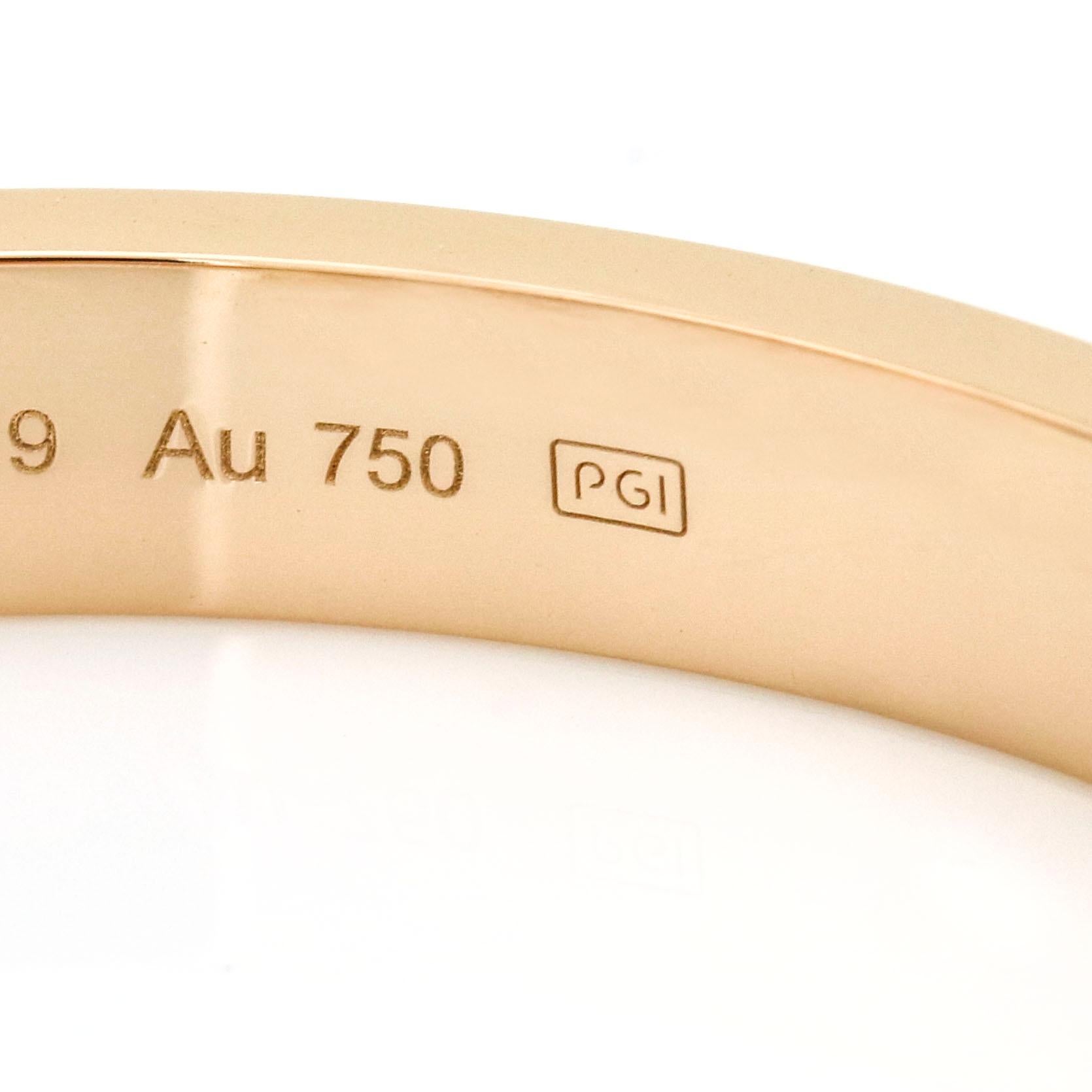 Cartier 18 Karat Pink Gold Love Bracelet For Sale 6