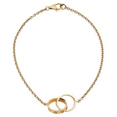 Cartier 18k Pink Gold Mini Love Chain Bracelet