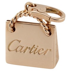 Cartier 18K Pink Gold Shopping Bag Charm Pendant