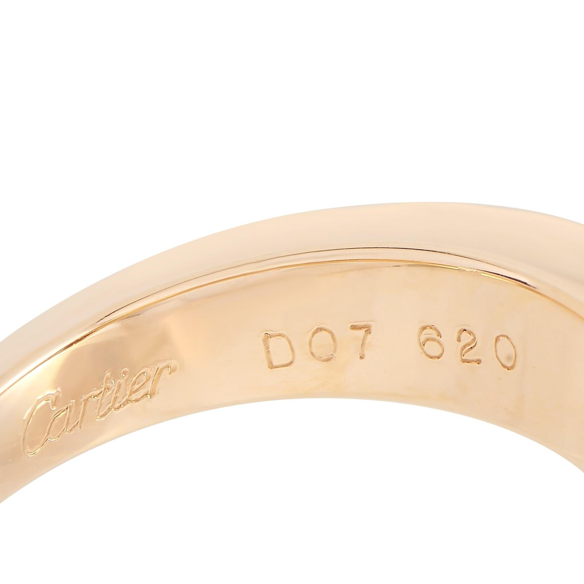 Women's Cartier 18 Karat Rose Gold 0.10 Carat Diamond Ring