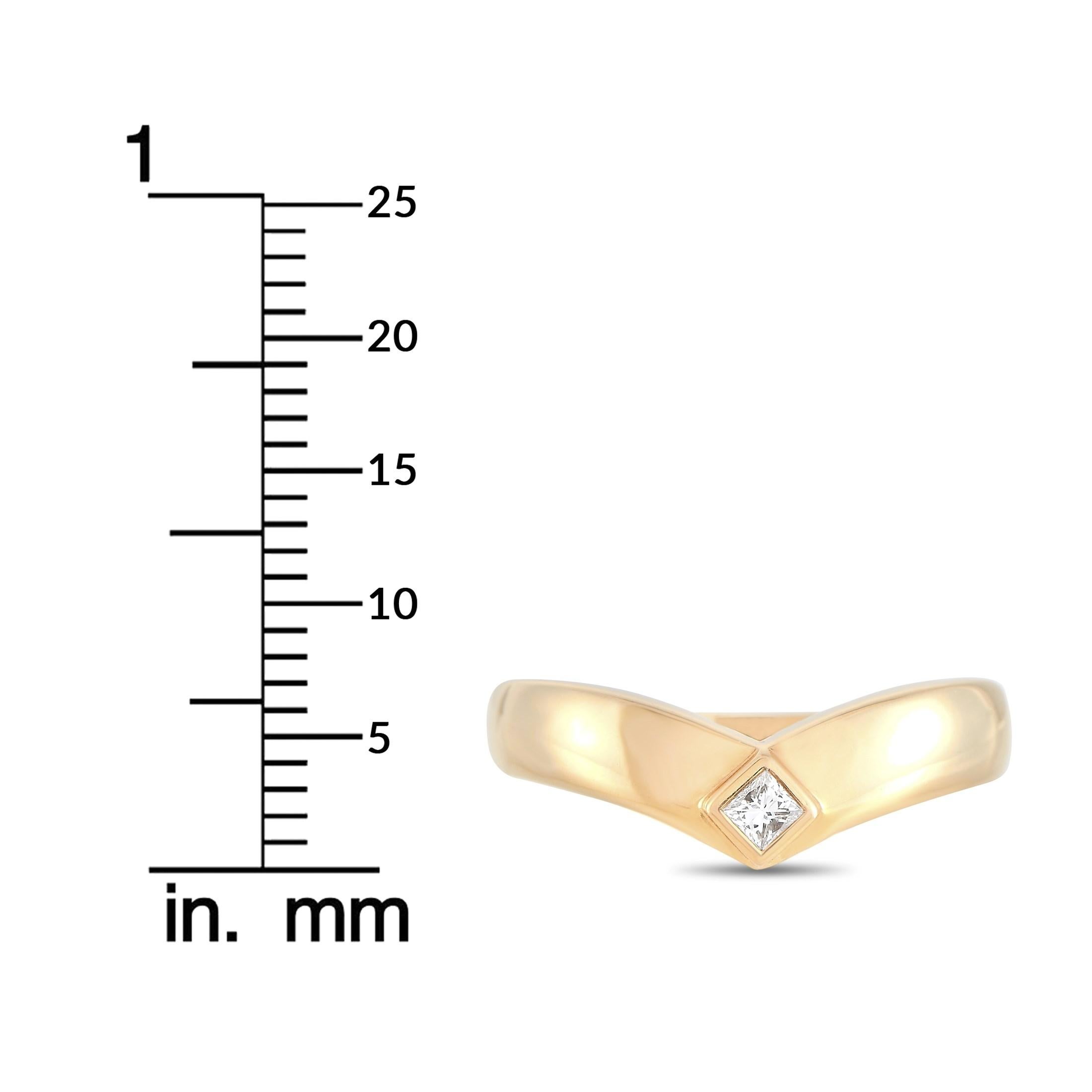 Cartier 18 Karat Rose Gold 0.10 Carat Diamond Ring 1