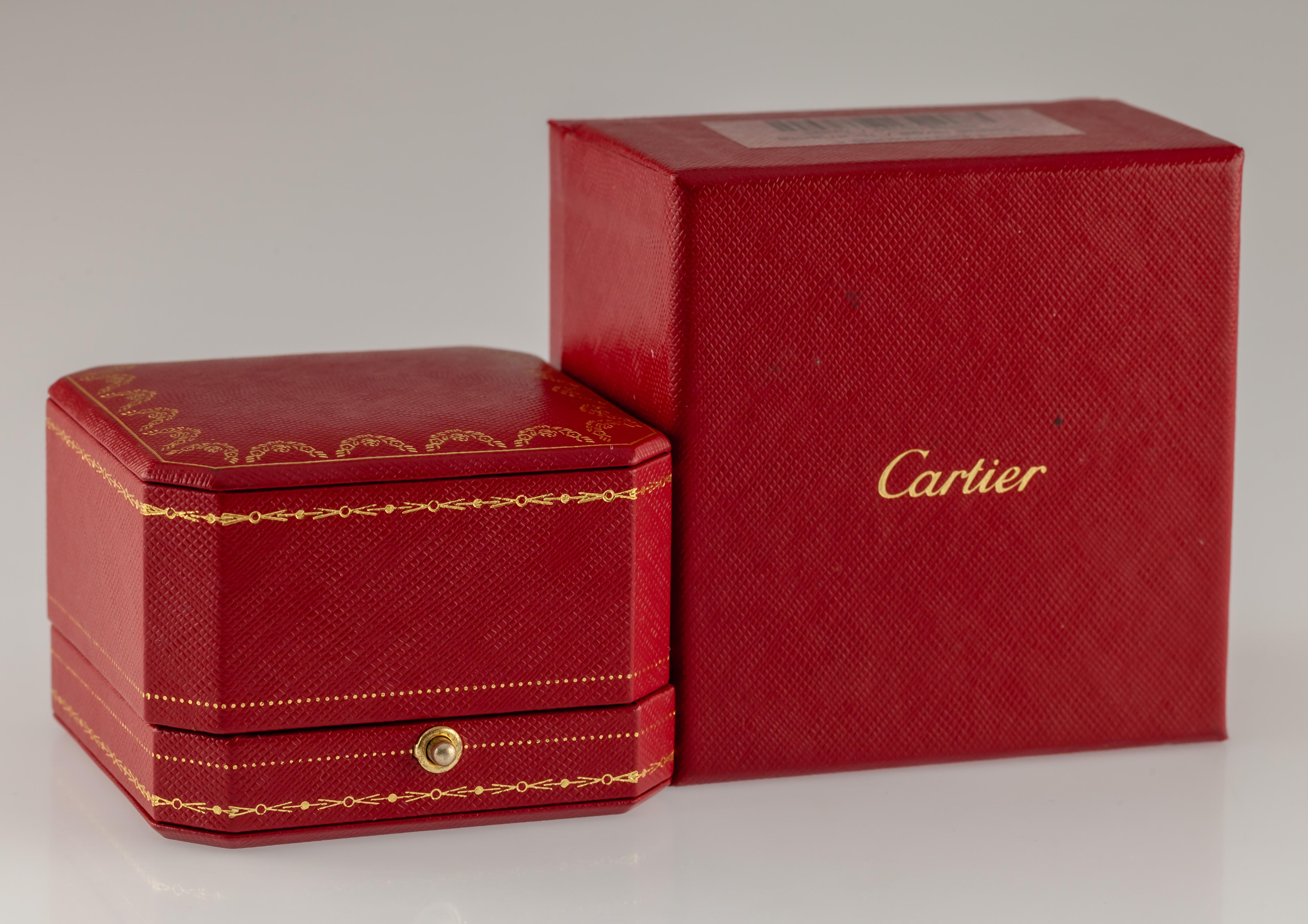 Cartier 18k Rose Gold 3-Diamond Love Ring w/ Box and CoA Size 57 In Excellent Condition In Sherman Oaks, CA