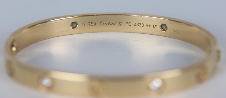 Cartier 'Love' Rose Gold 4-Diamond Bracelet – CIRCA