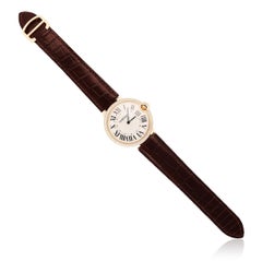 Reloj CARTIER "Ballon Bleu" de oro rosa de 18 quilates y 40 mm con bisel de diamantes