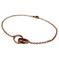 Cartier 18k Rose Gold Baby Love Chain Bracelet