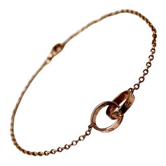 Cartier 18k Rose Gold Baby Love Chain Bracelet