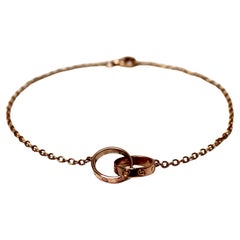 Cartier 18k Rose Gold Baby Love Chain Bracelet