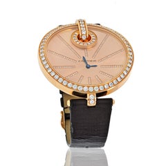 Cartier 18K Rose Gold Captive WG600003 Ladies Diamond Watch