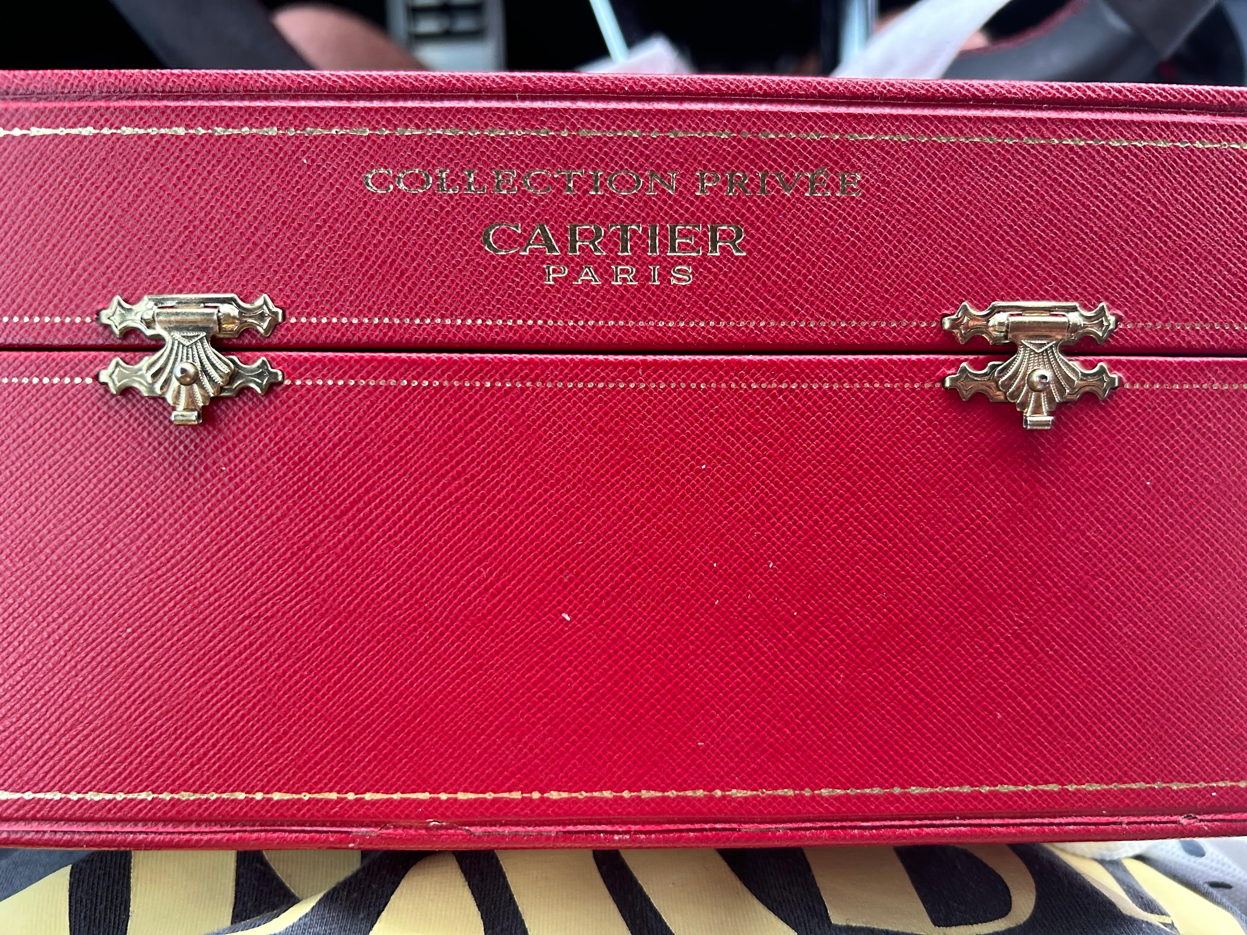 Cartier: 18 Karat Roségold Damen-Diamant-Uhr mit Kapuze WG600003 (Rundschliff)