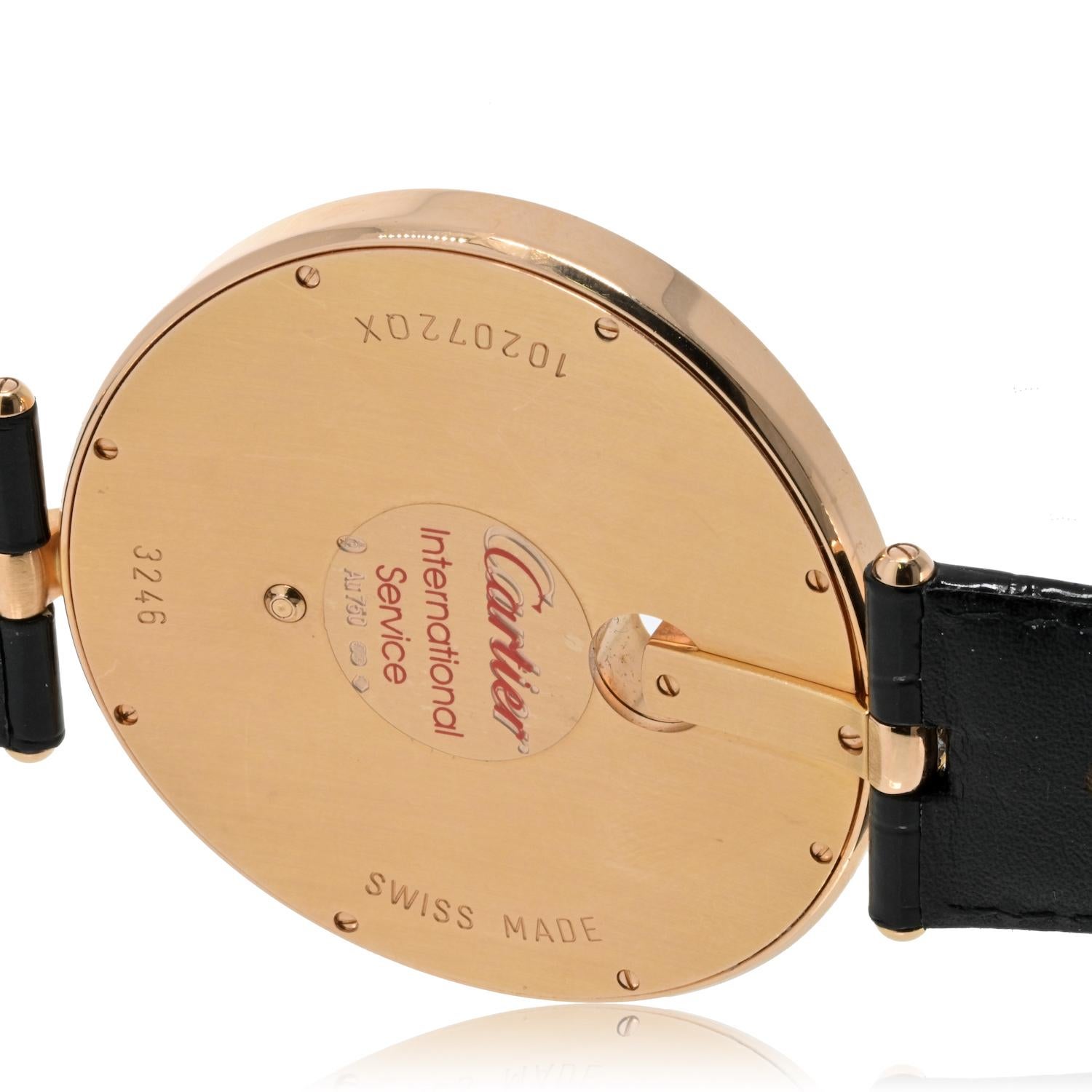 Women's Cartier 18K Rose Gold Captive WG600003 Ladies Diamond Watch For Sale