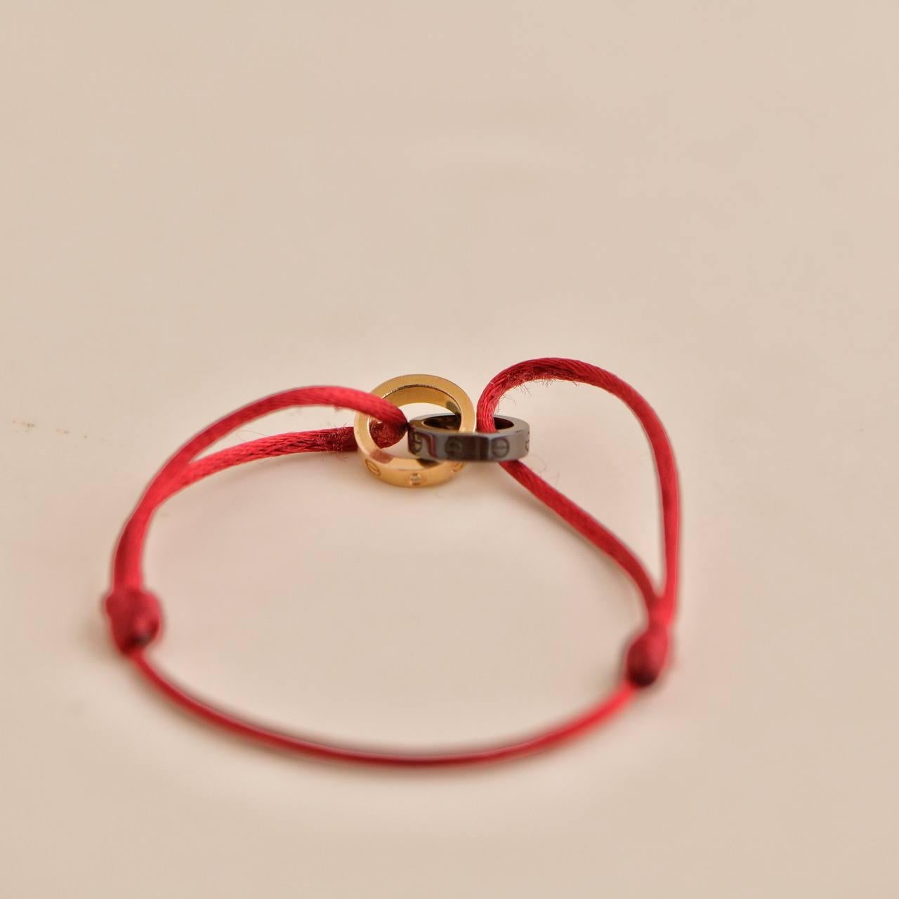 cartier red cord bracelet