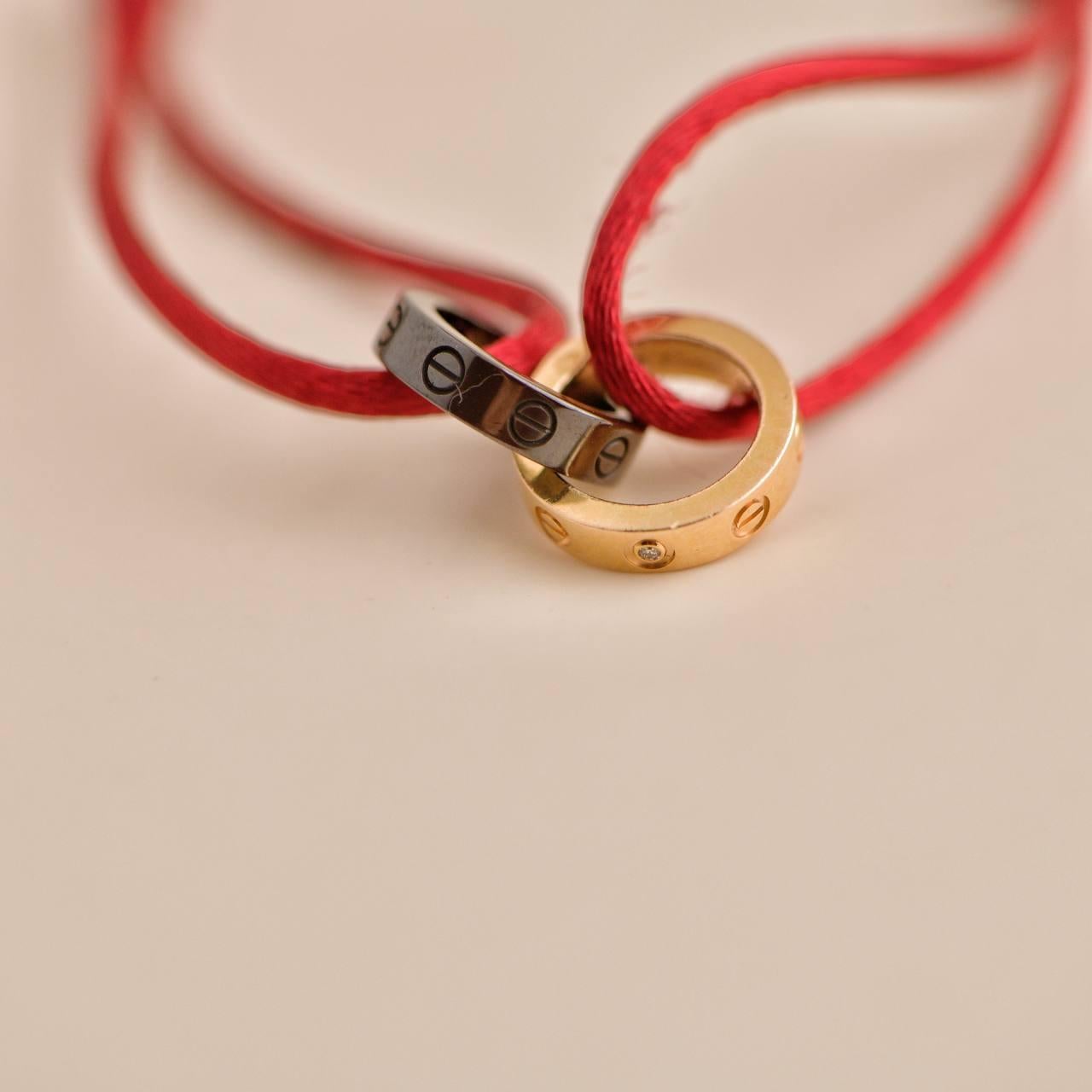 cartier red rope bracelet
