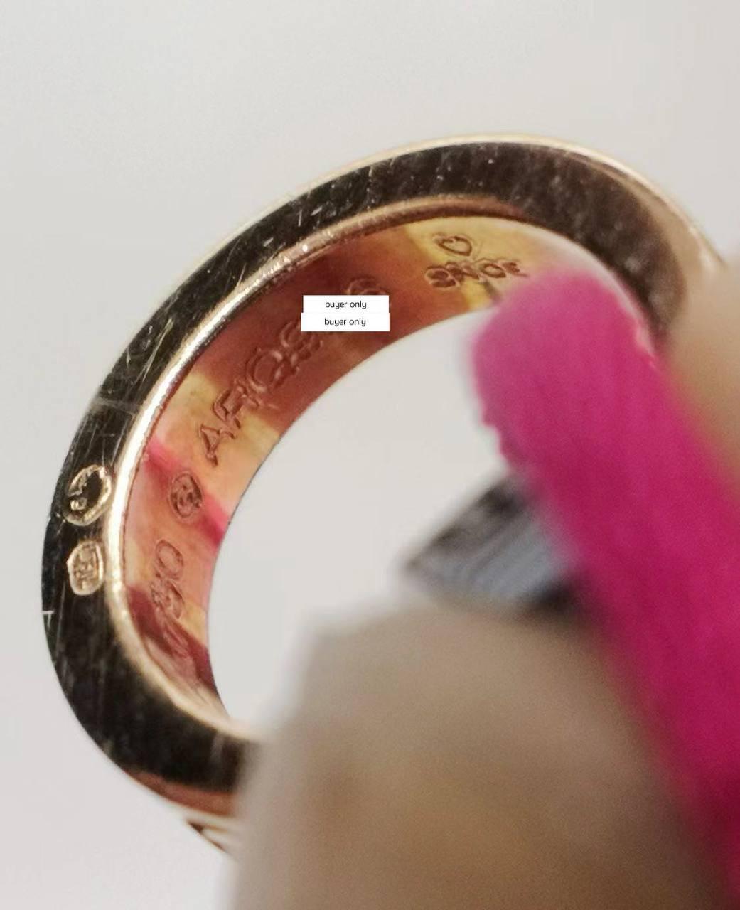 Women's or Men's Cartier 18K Rose Gold Ceramic 4 Diamond LOVE Red Silk Cord Bracelet