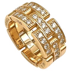 Cartier 18k Rose Gold Diamond Maillon Panthere Ring