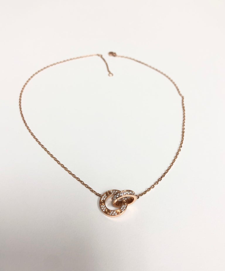 Cartier Love Rose Gold Diamond Necklace – CIRCA