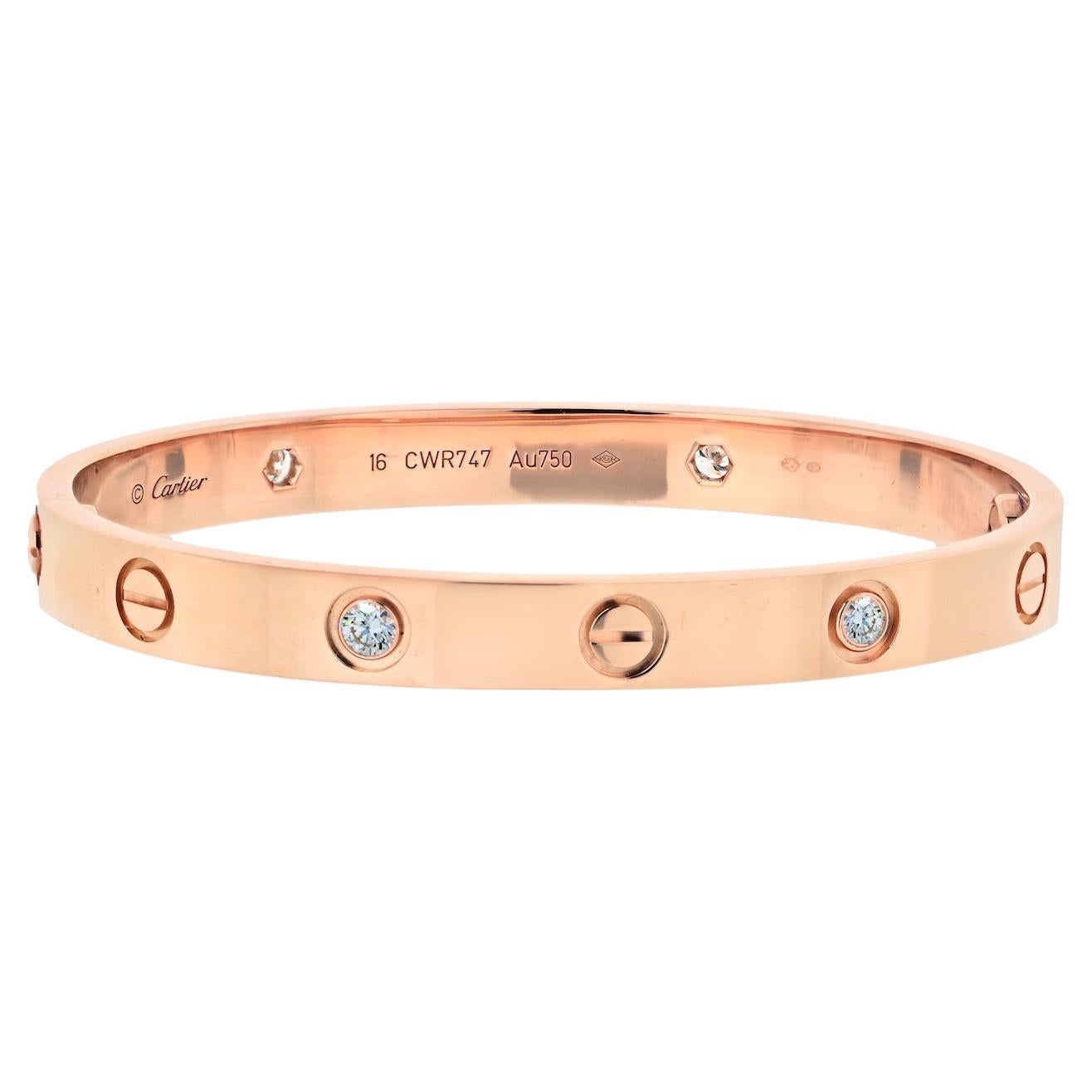 How many diamonds are in a Cartier Love bracelet?