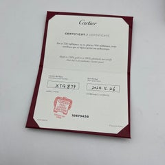 Cartier 18K Rose Gold Schmaler dreireihiger Pave-Diamantring, Größe 49
