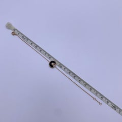 Cartier 18K Rose Gold Onyx Diamant Amulette de Cartier Armband