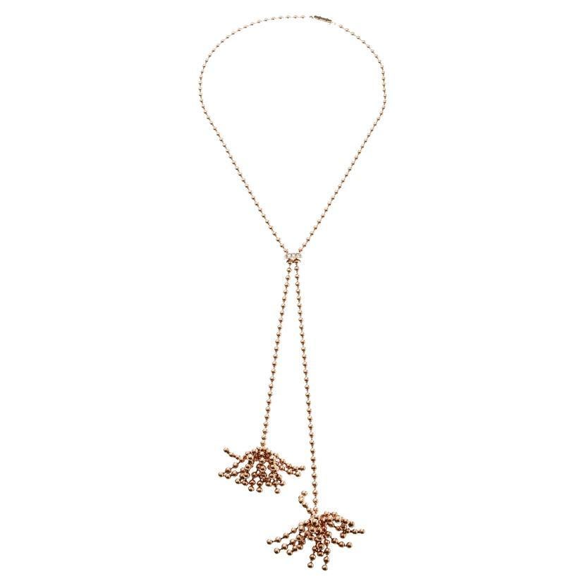 Cartier 18K Rose Gold Paris ''Nouvelle Vague'' Diamond Necklace en vente