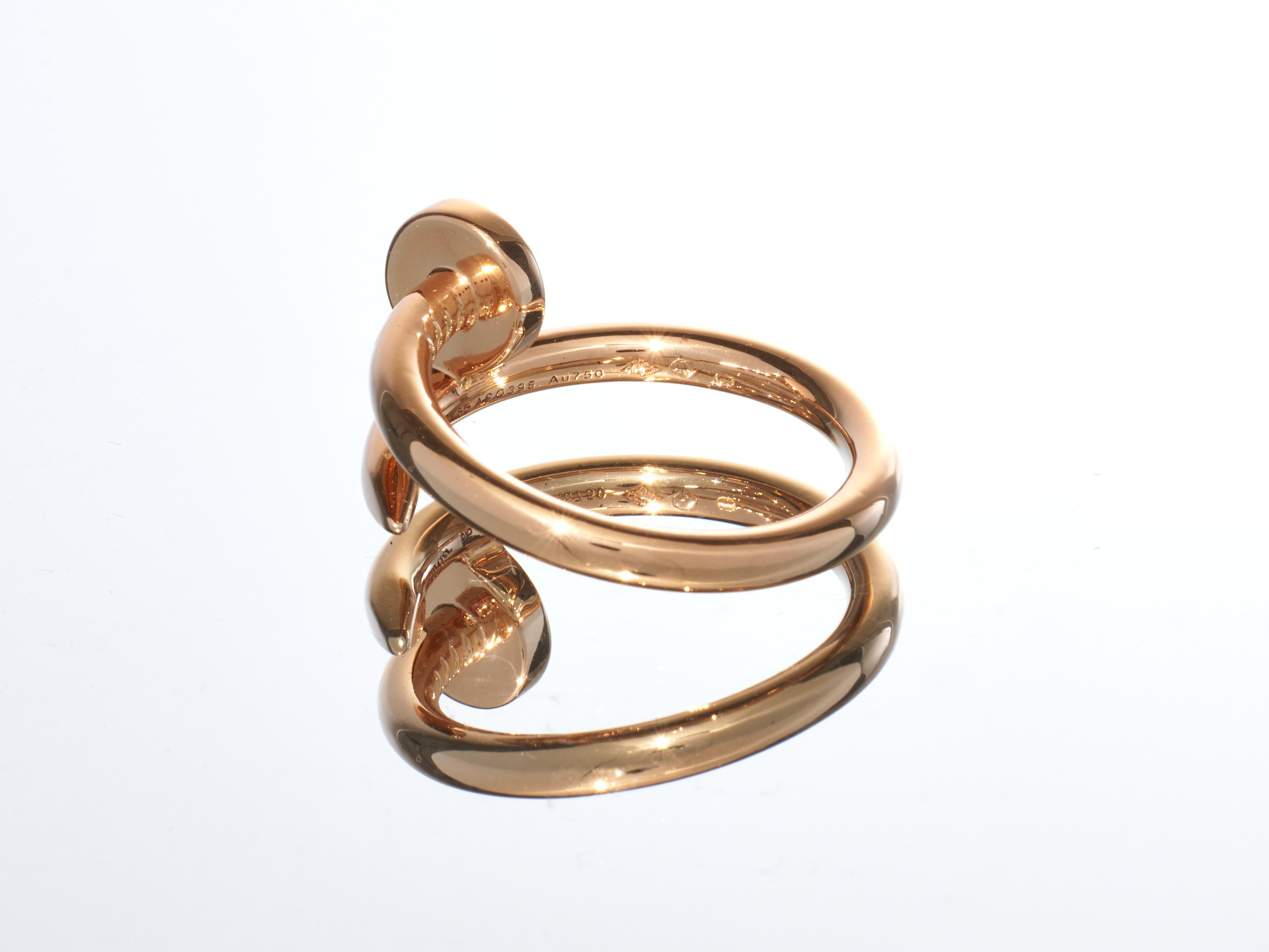 Cartier Anillo Oro Rosa 18K Juste Un Clou Anillo Clavo Full Classicrr Talla 55 Caja en venta 2