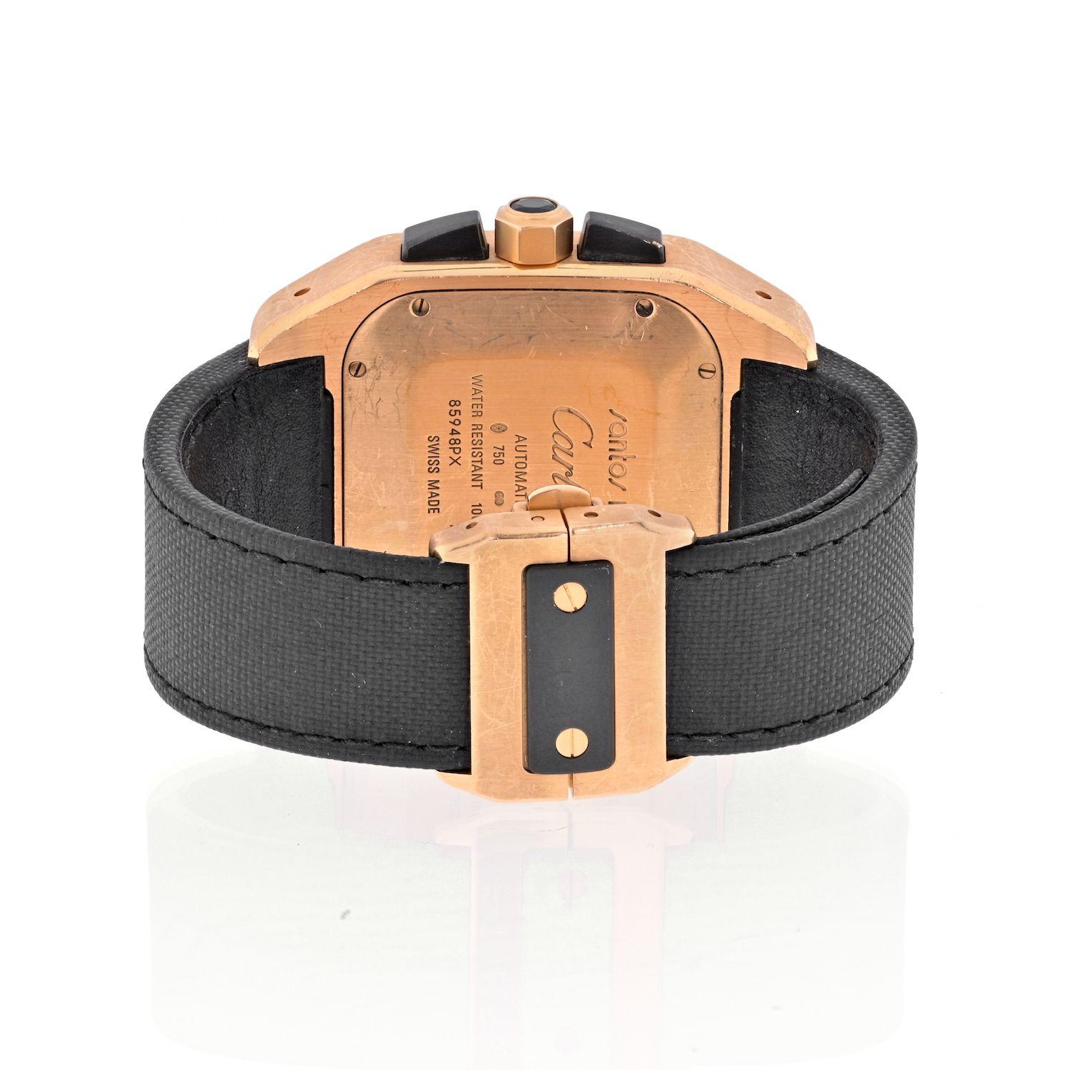 cartier santos gold on wrist