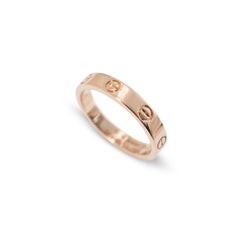 Cartier 18K Rose Gold Small Love Wedding Band Ring