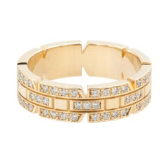 Bague à diamant en or rose 18 carats Tank Francaise de Cartier 1::04 carat
