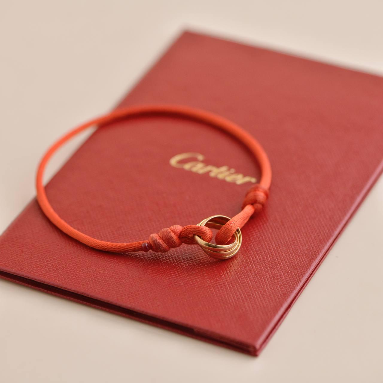 cartier trinity red bracelet