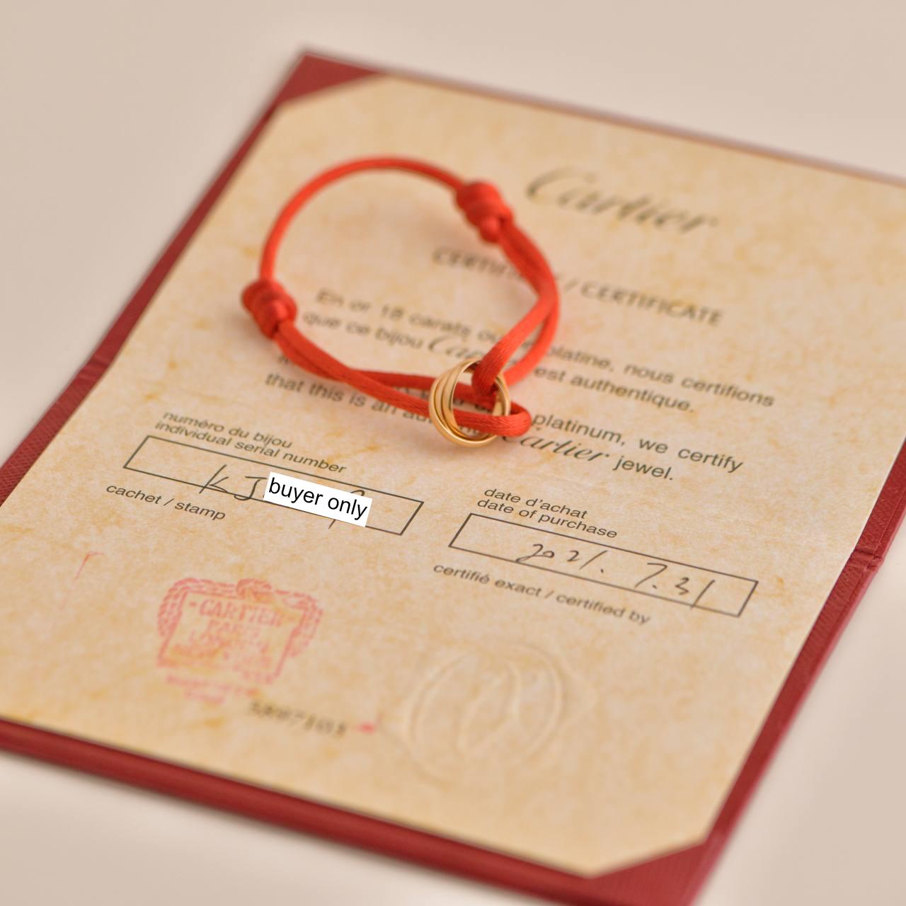 cartier red cord bracelet