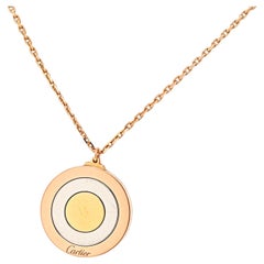 Cartier 18K Tri Colo Gold Circular Spinning Pendant